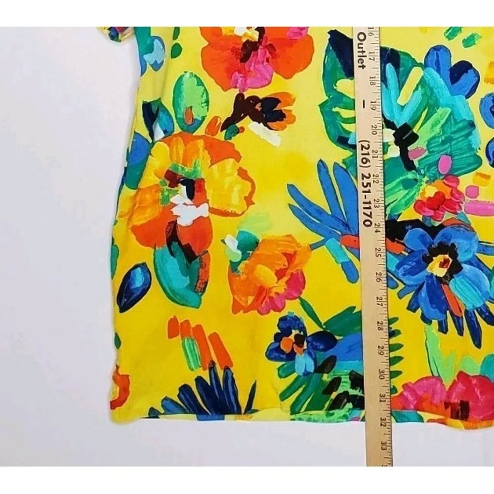 Polo Ralph Lauren Mens 3X Big Floral Polo Shirt Tropical Rainbow